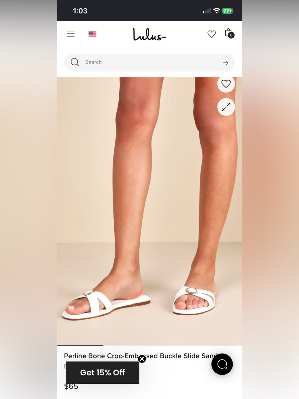 🤍 Lulus Ivory Croc Embossed Buckle Slide Sandals | Chic Summer Flats